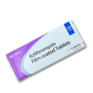 Accord Azithromycin 250mg Film-coated Tablets 4-tablet pack