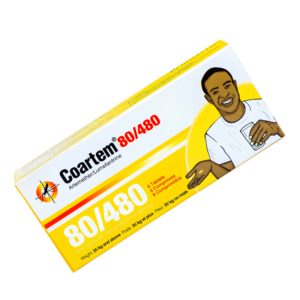 Coartem 80/480 Artemether Lumefantrine antimalarial tablets pack of 6 adult dose 35kg and above Novartis malaria treatment Nigeria